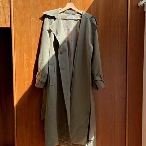 Green Oak + fort oversized trenchcoat